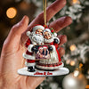 Joycorners Custom Name and Photo Christmas Couple Ornament, Couple Christmas Gift 2D Flat LM2111
