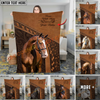 Joycorners Never Walk Alone Western Leather Horse Personalized Name 3D Blanket (8 Breeds)