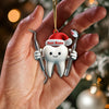 Joycorners Custom Name Dentist Ornament, Christmas Gift for Dentist1 2D Flat LM2111