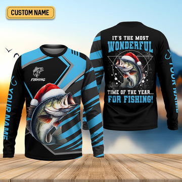 Joycorners It's The Most Wonderful Time Of The Year For Fishing SPF Shirt For Men, Christmas Fishing Gift Ideas
