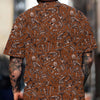 Joycorners Mechanic Tool Pattern Brown T Shirt Mechanic Orange Polo Shirt Hoodie All Over Print PT2609