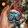 Joycorners Custom Name Diving Ornament, Christmas Gift for Diving Lover 2D Flat LM2111