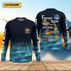 Joycorners Fishing Rods Are Like Potato Chips Funny Fishing Shirt, SPF Shirt For Men, Gift For Fisherman