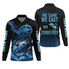 Joycorners We Came We Saw We Conquered, Casting Fish, SPF Shirt, Custom Fishing Shirt, Men Long Sleeve Shirt