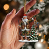Joycorners Custom Name Hunting Ornament, Christmas Gift for Animal Hunter 2D Flat LM2111