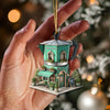 Joycorners Custom Name Barista Ornament, Bartender Christmas Gift78 2D Flat LM2111