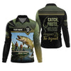 Joycorners CPR Fishing, SPF Long Sleeve Shirts, Men Button Down Shirt, Best Fishing Gifts, Musky Fishing