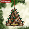 Joycorners Personalized Acrylic Mallard Duck Christmas Tree Ornament - Custom Hunting Holiday Decoration MT1111