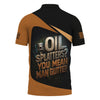 Joycorners Personalized Mechanic Shirt, Oil Splatters You Mean Man Glitter, Skull Mechanic Design, Gift For Men PT2609