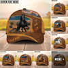 Joycorners Western Ranch Horse Landscape Personalized Name Cap (9 Breeds)