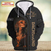 Joycorners Dachshund Lover Never Walk Alone Custom Name And Dog 3D Full Print Shirts