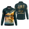 Joycorners Jerk It Till She Swallows Fishing UV Shirts, Fish Shirt Funny, Fishing Jersey, Fishing Shirts For Men