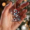 Joycorners Custom Name Barber Ornament, Christmas Decoration for Barber Shop 2D Flat LM2211