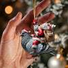 Joycorners Custom Name Postman Ornament, Postman Christmas Gift 2D Flat LM2111