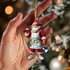 Joycorners Custom Name Chef Santa Ornament, Christmas Gift for Cooking Lover63 2D Flat LM2111