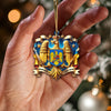 Joycorners Custom Name Romania Ornament, Christmas Gift for Romania Lover 2D Flat LM2111