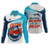 Joycorners Deep Blue Shark Attack, Unleashing The Beast Of The Deep Fishing UPF Shirts, Mens Fishing Shirts Long Sleeve