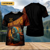 Joycorners Fish Reaper Horror Fishing SPF Shirt For Men, Fishing Gifts For Men, Men's Fishing Shirt