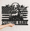 Maxcorners Personalized Hunting Dog Metal Sign WITH LED/WITHOUT LED - Duck Retriever Wall Decor MT0110