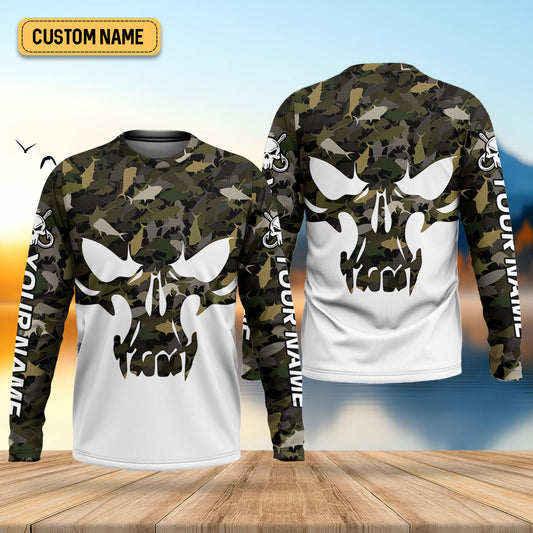 Joycorners Deep Ocean Fishing SPF Shirt For Men, Camouflage Fishing Shirts, Fishing Gifts For Men, Men's Fishing Shirt