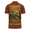 Joycorners Personalized Mechanic Shirt, My Skills Allow Me To Fix Anything In The World, Skull and Wrench Design, Gift For Men PT2609
