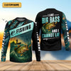 Joycorners I Like Big Bass And I Cannot Lie Shirt, Funny Fishing T-shirt, SPF Shirt For Men, Gift For Fisherman