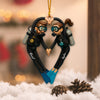 Joycorners Diving Couple Home Decor, Christmas Ornament, Personalized Ornament4 2D Flat LM2111