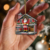 Joycorners Custom Name Fire Fighter Ornament, Fire Fighter Christmas Gift1 2D Flat LM2111
