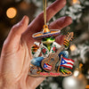Joycorners Custom Name Puerto Rico Ornament, Puerto Rico Christmas Gift 2D Flat LM2111