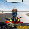 Joycorners Personalized Firefighter Helmet & Boots Flat Acrylic Ornament 2D Flat LM1611
