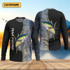 Joycorners Tuna Fishing Saltwater Custom Name UPF Shirts, Tournament Fishing Shirts, Men's Fishing Shirt