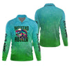 Joycorners Weekend Hooker Green Fishing Shirt, SPF Shirt For Men, Long Sleeve Sun Shirt, Gift For Fisherman
