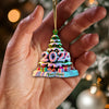 Joycorners Custom Name Christmas Tree Ornament, Christmas Gift 2D Flat LM2211