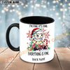Joycorners Christmas Sheep Everything Is Fine Personalized Mug