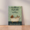 Joycorners Highland Shower Portrait Canvas