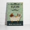 Joycorners Highland Shower Portrait Canvas