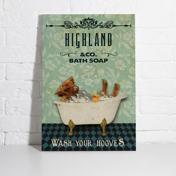 Joycorners Highland Shower Portrait Canvas