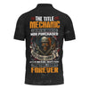 Joycorners Mechanic Skull Shirt, The Title Mechanic Can Not Be Inherited Nor Purchased Shirt, T-Shirt for Mechanics, Gearheads & Auto Workers PT2609