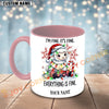 Joycorners Christmas Sheep Everything Is Fine Personalized Mug