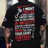 Joycorners Personalized Mechanic Shirt Funny Quote, I Might Look Like a Mechanic, Custom Name Shirt Gift for Car Lovers PT2609