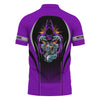 Joycorners Custom Mechanic Shirt, Personalized Work Uniform, Custom Name & Department, Cool Mechanic Graphic Tee, Purple Engine Skull Design PT2609