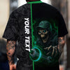 Joycorners Personalized Mechanic Shirt for Men, Custom Name & Text, Skull & Wrench Design, Cool Mechanics Gift for Father, Husband, DIY Enthusiasts PT2609