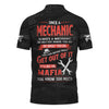 Joycorners Personalized Mechanic T Shirt Custom Name Funny Auto Repair Garage Workwear Mafia Quote Tee Car Repair Wrench Shirt Gift for Men Dad PT2609