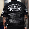 Joycorners Custom Name Mechanic Shirt 10 Reasons To Be With A Mechanic Skull Wrench Auto Repair Garage Workwear Tee Car Repair Shirt Gift For Men Dad PT2609
