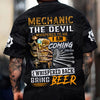 Joycorners Beer & Mechanic Shirt, The Devil Whispered to Me, I Whispered Back Bring Beer Shirt, Funny Gift for Auto Repair Fans, For Car Lovers PT2609