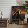 Joycorner Titanic Deer Couple Romantic Ship Sunset Canvas