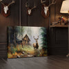 Joycorner Rustic Cabin Woodland Buck Autumn Landscape Canvas