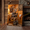Joycorner Buck Deer Funny Bathroom Sitting Toilet 3D Wrapped Canvas