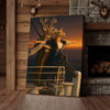 Joycorner Titanic Deer Couple Romantic Ship Sunset Canvas