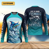 Joycorners Life Is Good Fishing Makes It Better Performance Fishing Shirts, Swordfish Fishing SPF Shirt For Men